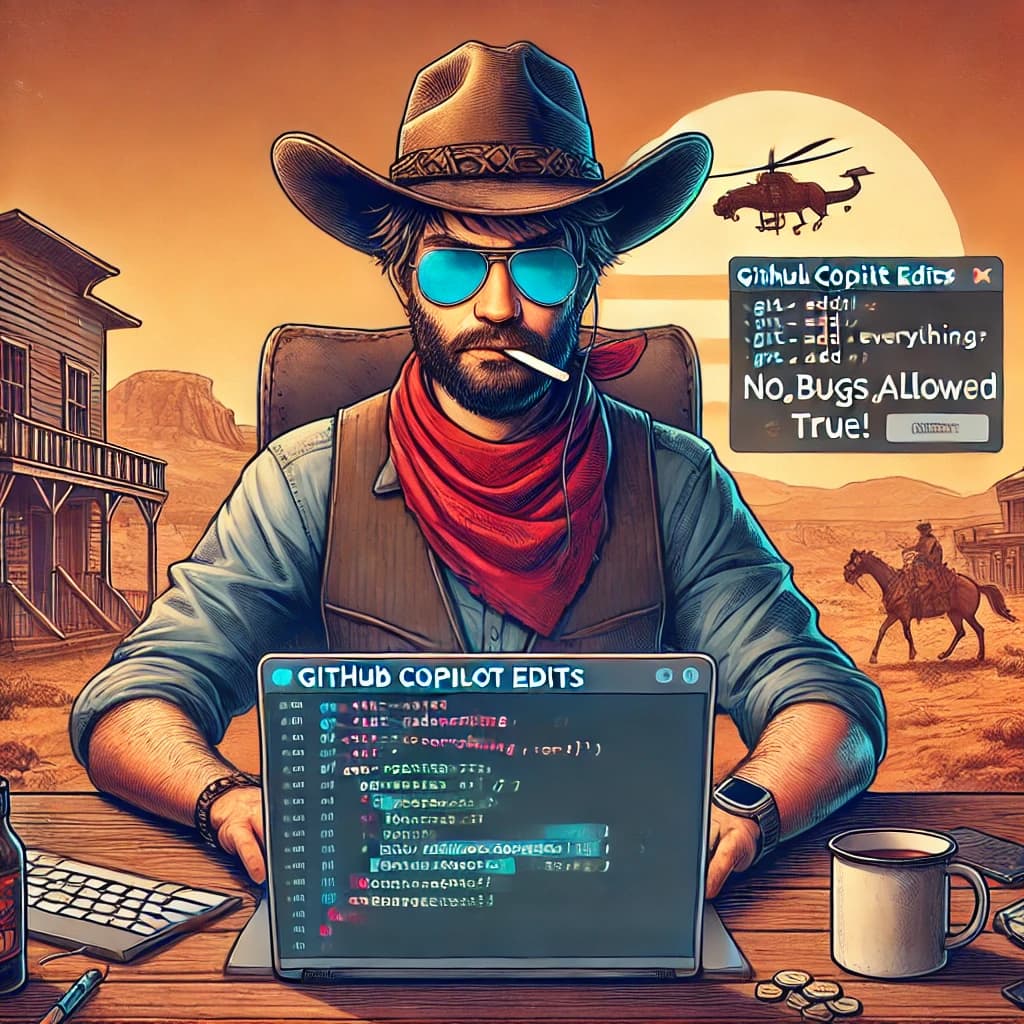 Average developer after trying Github Copilot Edits. He wasn’t a cowboy before.